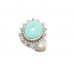 Ring Turquoise 925 Sterling Silver Handmade Stone Unisex Traditional Gift D443